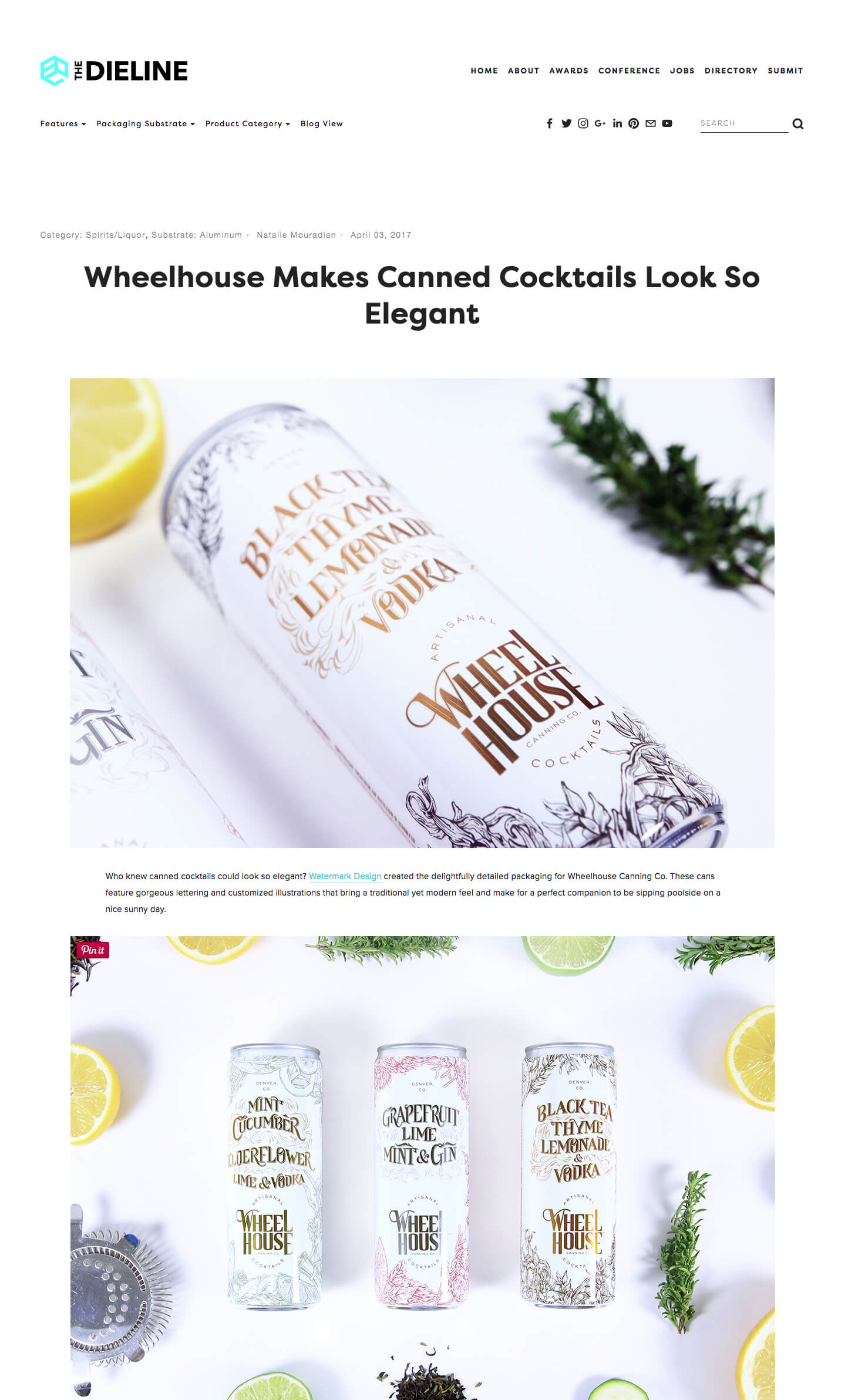 Wheelhouse Canned Cocktails Dieline Debut