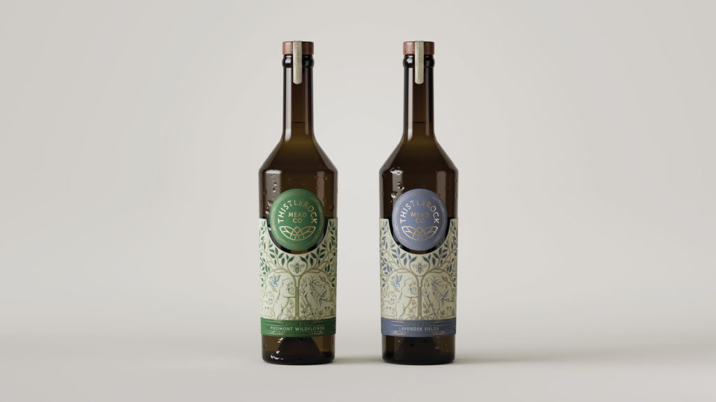 Thistlerock mead package design