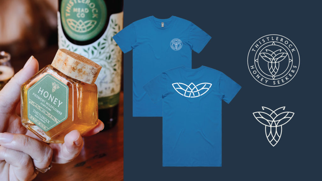 Honey label design and t-shirt design
